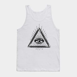 Eye Of Providence, Truth seeker, Printed Truth Gift Idea! Tank Top